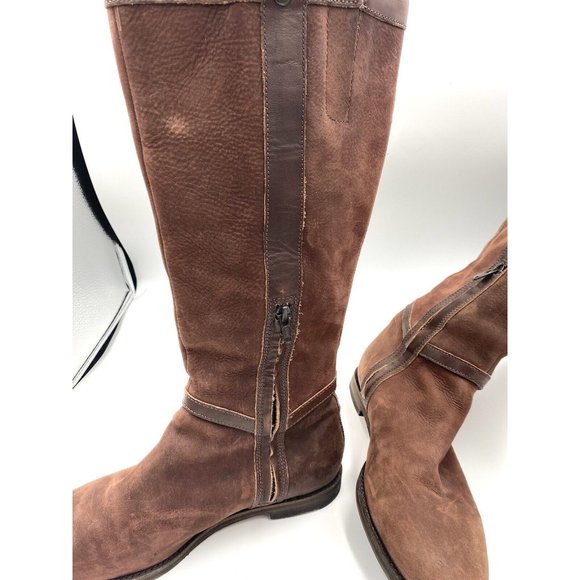 Cole Haan Women’s Leather Knee High Boots Brown‎ Distressed Size 8.5 B - Picture 11 of 16
